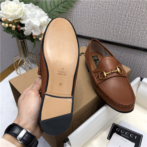 High Quality Luxury Gucci Horsebit Flat Loafers – Style 86131 product detail