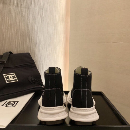 High Quality Luxury Chanel Canvas High Top Sneakers product detail