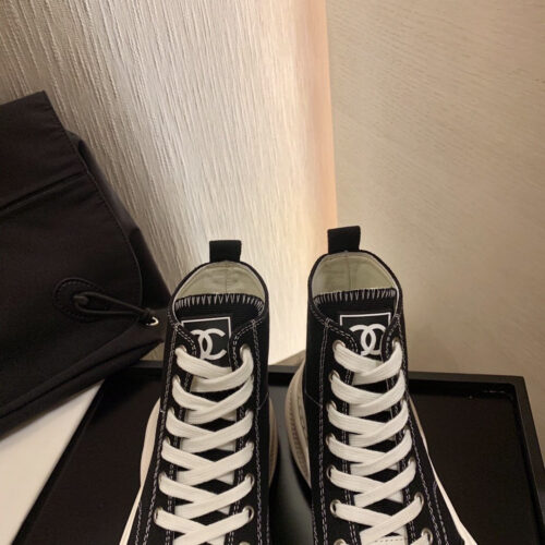 High Quality Luxury Chanel Canvas High Top Sneakers product detail