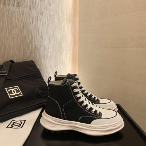 High Quality Luxury Chanel Canvas High Top Sneakers product detail