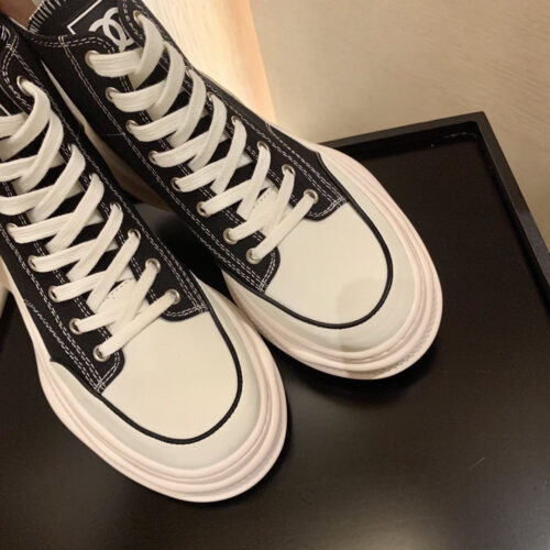 High Quality Luxury Chanel Canvas High Top Sneakers product detail
