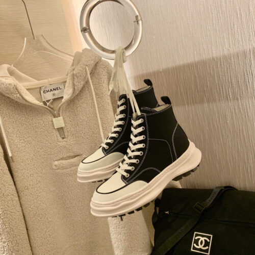 High Quality Luxury Chanel Canvas High Top Sneakers product detail