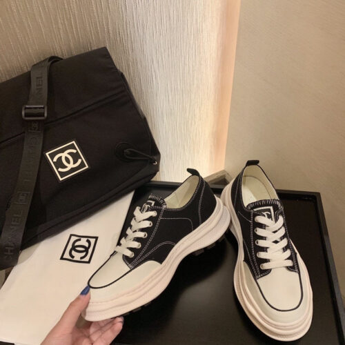 High Quality Luxury Chanel Canvas Sneakers – Style 01766 product detail