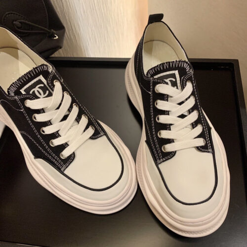 High Quality Luxury Chanel Canvas Sneakers – Style 01766 product detail