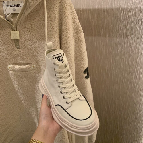 High Quality Luxury Chanel Canvas High Top Sneakers – Style 44710 product detail