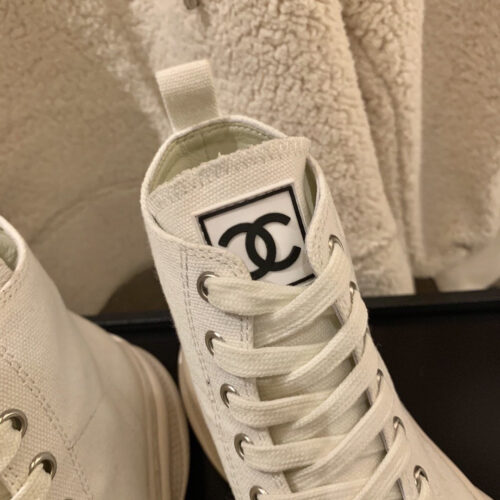 High Quality Luxury Chanel Canvas High Top Sneakers – Style 44710 product detail