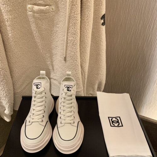 High Quality Luxury Chanel Canvas High Top Sneakers – Style 44710 alternate view