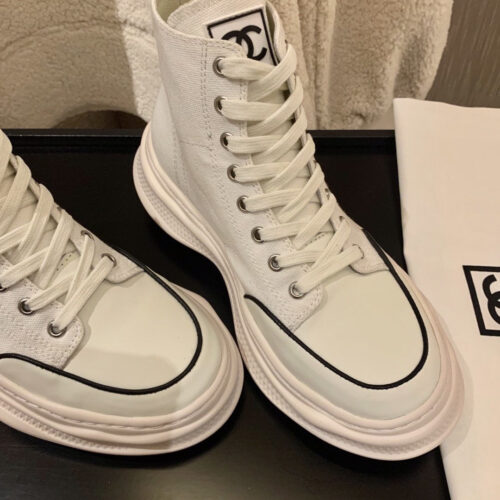 High Quality Luxury Chanel Canvas High Top Sneakers – Style 44710 product detail