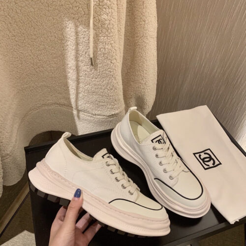 High Quality Luxury Chanel Canvas Sneakers alternate view