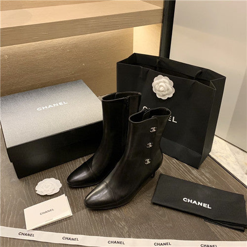 High Quality Luxury Chanel Heel Booties alternate view