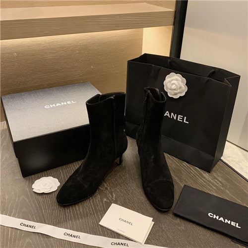 High Quality Luxury Chanel Heel Booties – Style 92198 alternate view