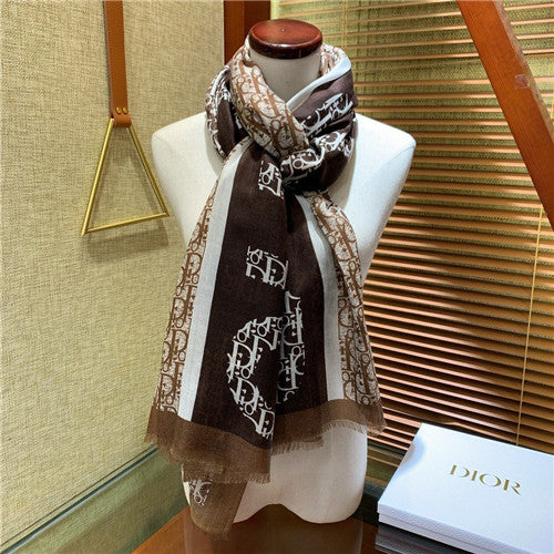 High Quality Luxury Dior Cashmere Scarf Scarves – Style 25321 alternate view