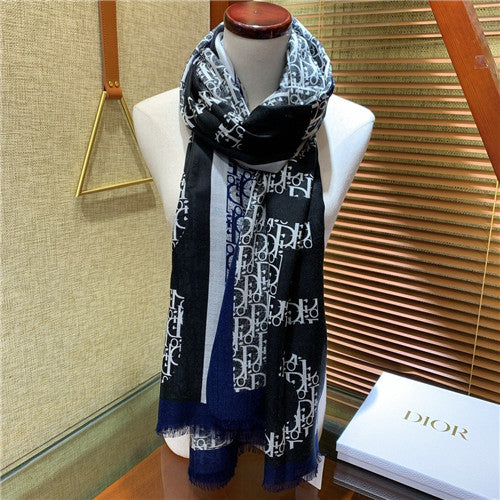 High Quality Luxury Dior Cashmere Scarf Scarves – Style 25318 alternate view