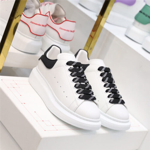 High Quality Luxury Alexander McQueen White Sneakers Women – Style 42243 product detail