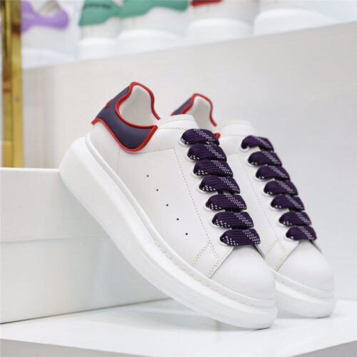 High Quality Luxury Alexander McQueen White Sneakers Women – Style 75011 product detail