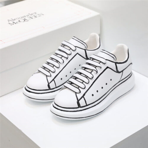 High Quality Luxury Alexander McQueen White Sneakers Women – Style 73315 alternate view