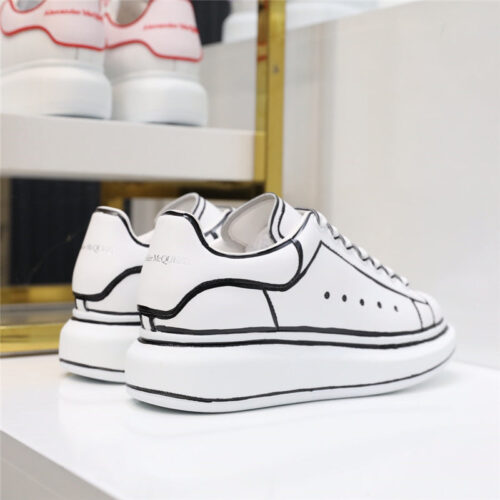 High Quality Luxury Alexander McQueen White Sneakers Women – Style 73315 product detail