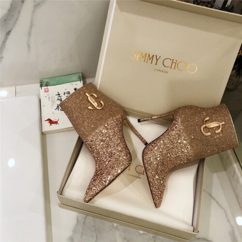High Quality Luxury Jimmy Choo High Heel Ladies Ankle Boots – Style 55031 product detail