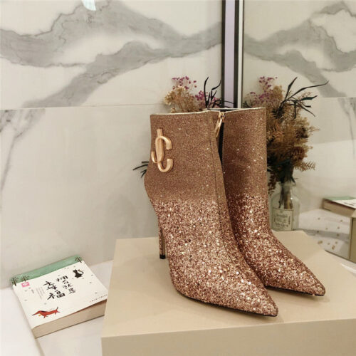 High Quality Luxury Jimmy Choo High Heel Ladies Ankle Boots – Style 55031