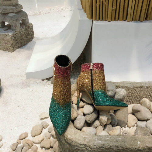 High Quality Luxury Jimmy Choo High Heel Ladies Ankle Boots – Style 19415 product detail