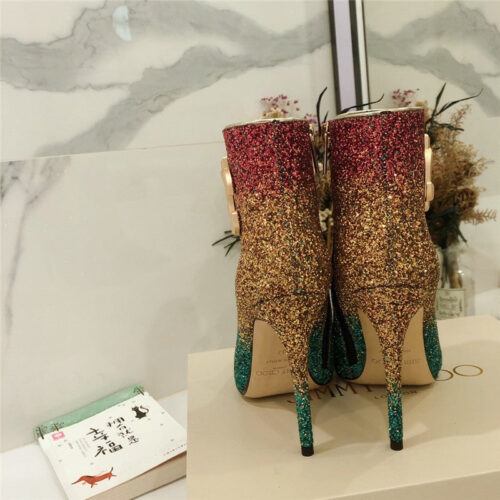 High Quality Luxury Jimmy Choo High Heel Ladies Ankle Boots – Style 19415 product detail