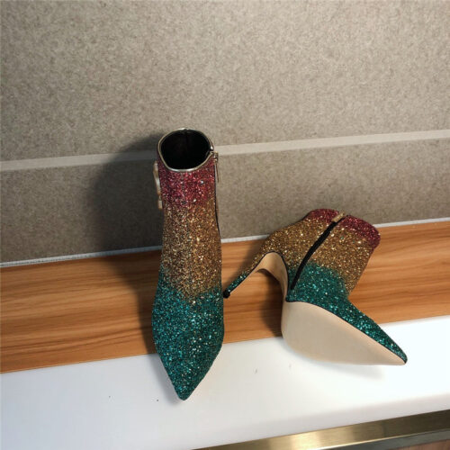 High Quality Luxury Jimmy Choo High Heel Ladies Ankle Boots – Style 19415 product detail