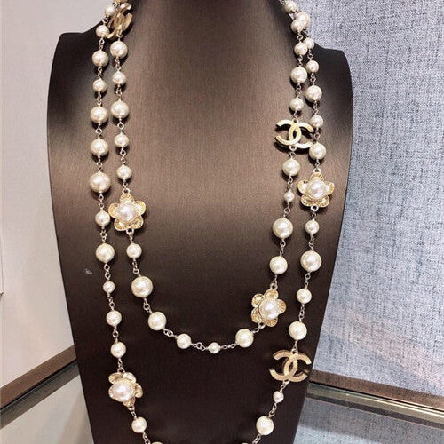 High Quality Luxury Chanel Sweater Necklace
