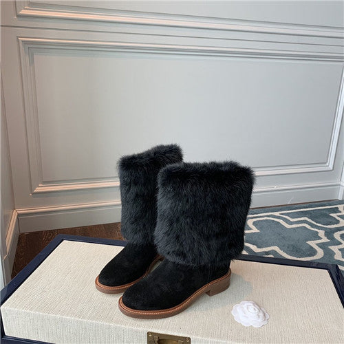 High Quality Luxury Chanel Wool Boots
