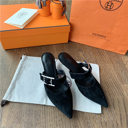 High Quality Luxury Hermes Heeled Sandals – Style 70979