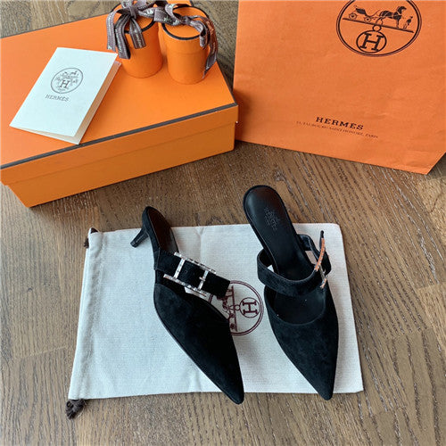 High Quality Luxury Hermes Heeled Sandals – Style 70979 alternate view