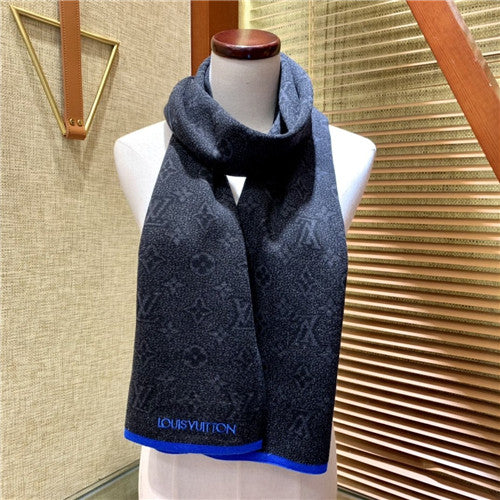 High Quality Luxury Louis Vuitton Cashmere Wool Scarf Scarves – Style 26646 alternate view