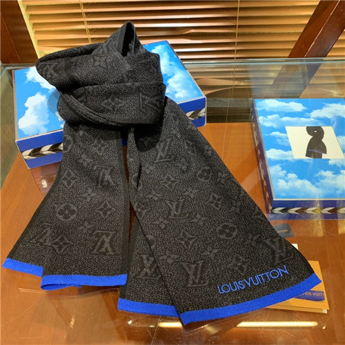 High Quality Luxury Louis Vuitton Cashmere Wool Scarf Scarves – Style 26646