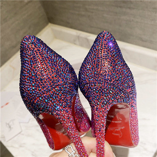 High Quality Luxury Christian Louboutin Diamond High Heels – Style 75156 product detail