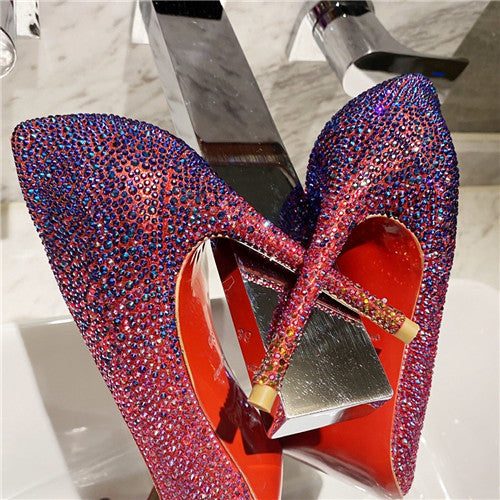 High Quality Luxury Christian Louboutin Diamond High Heels – Style 75156 product detail