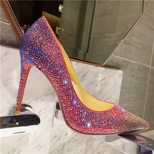 High Quality Luxury Christian Louboutin Diamond High Heels – Style 75156 product detail