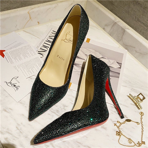 High Quality Luxury Christian Louboutin Diamond High Heels – Style 76852