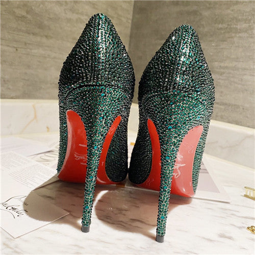 High Quality Luxury Christian Louboutin Diamond High Heels – Style 76852 product detail