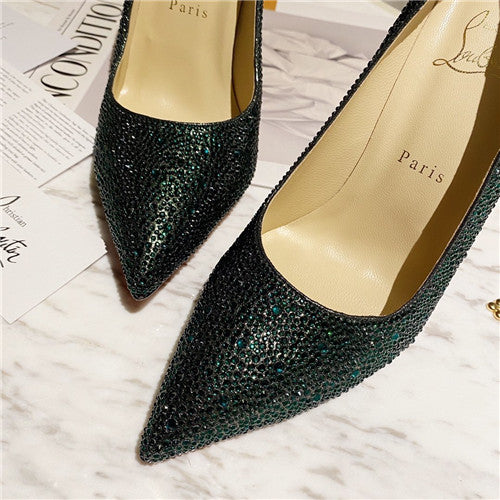 High Quality Luxury Christian Louboutin Diamond High Heels – Style 76852 product detail