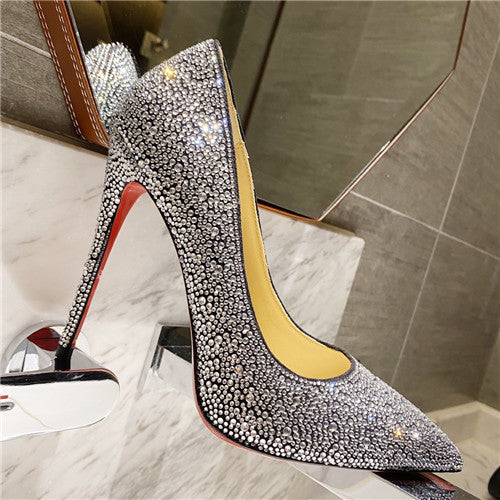 High Quality Luxury Christian Louboutin Diamond High Heels – Style 78548 product detail
