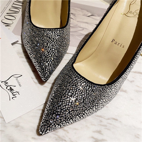 High Quality Luxury Christian Louboutin Diamond High Heels – Style 78548 product detail