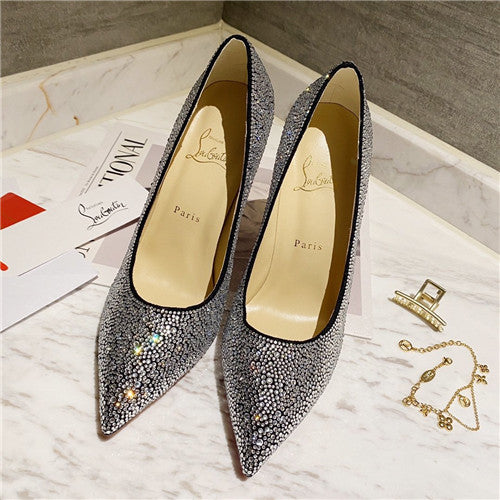 High Quality Luxury Christian Louboutin Diamond High Heels – Style 78548 product detail