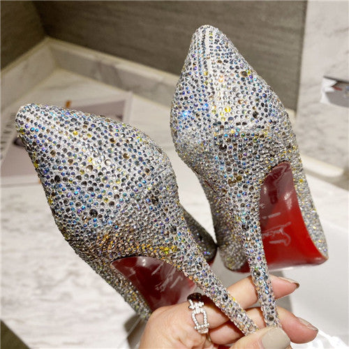 High Quality Luxury Christian Louboutin Diamond High Heels product detail