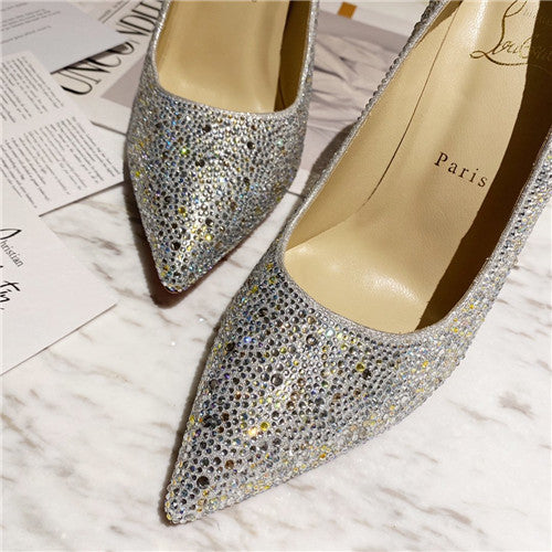 High Quality Luxury Christian Louboutin Diamond High Heels product detail