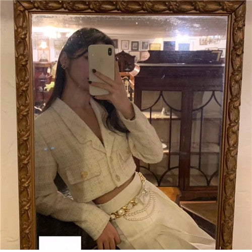 High Quality Luxury Chanel Camellia Waist Chain alternate view