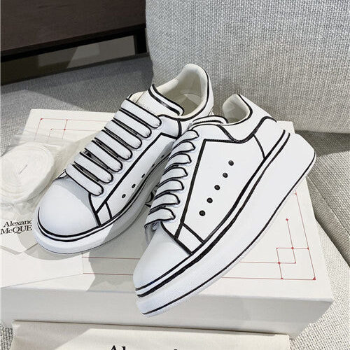 High Quality Luxury Alexander McQueen Sneakers White alternate view