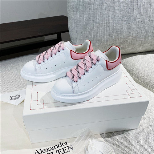 High Quality Luxury White And Pink Alexander McQueen Sneakers alternate view