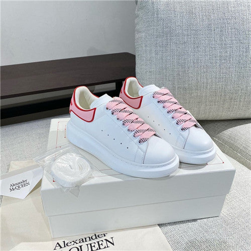 High Quality Luxury White And Pink Alexander McQueen Sneakers