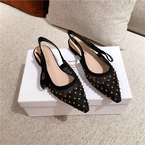 High Quality Luxury Dior J’adior Slingback Flats – Style 30022 alternate view