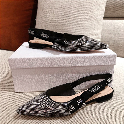 High Quality Luxury Dior Jadior Slingback Flats – Style 40198