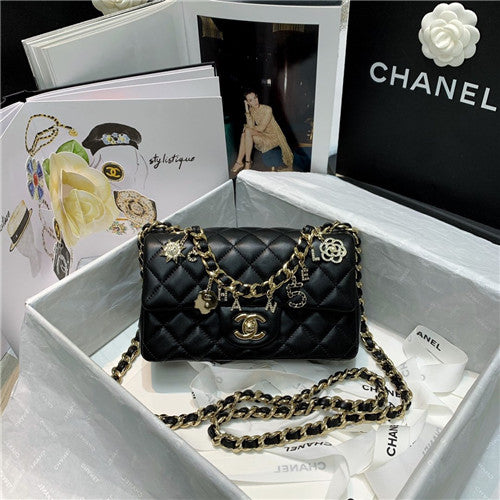 High Quality Luxury Chanel Mini CF Pendant Badge Flap Bag alternate view